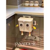 卫生间纸篓式 收v3fp大容量厨房挂带余盖客厅壁挂家用厨厕所垃圾桶