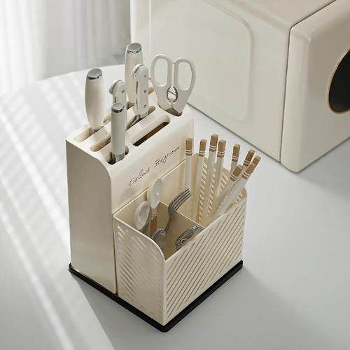 厨房组合刀架刀叉筷子笼置物架易清洗勺子餐具收纳盒家用刀具收纳