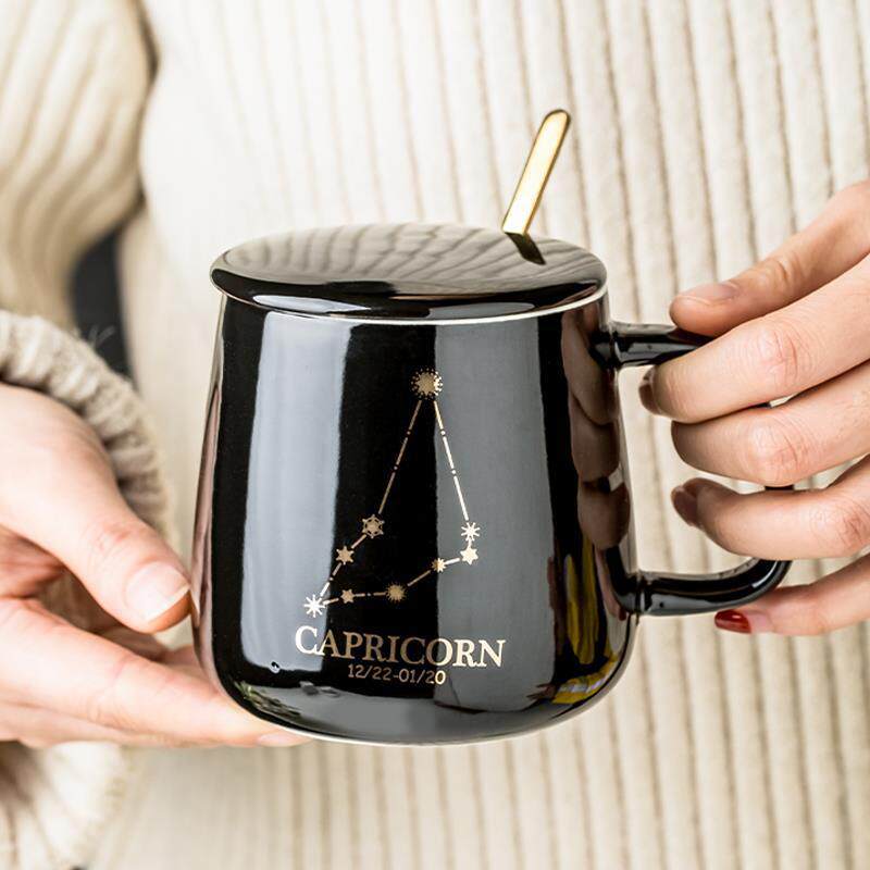 马克杯十二星座暖暖杯家用陶瓷杯子大容量水杯牛奶杯早餐杯咖啡杯