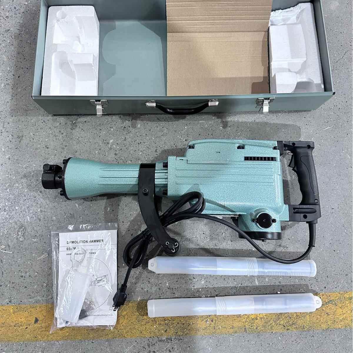 220V外贸大电镐重型手持式电稿单用大功率专业拆凿破碎工业级拆墙