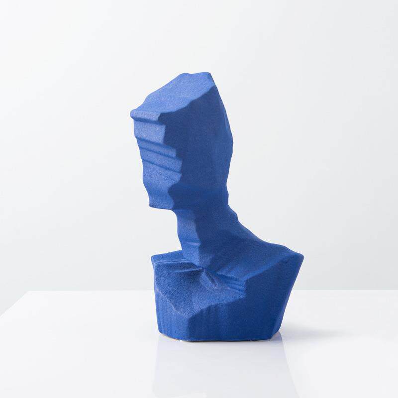 现代简约陶瓷抽象雕塑人物头像艺术品软装饰品样板房玄关桌摆件