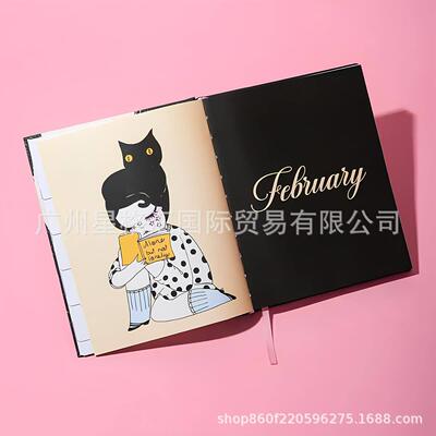跨境Gal With A Plan 2026 Hardcover Planner 月度及周计划本