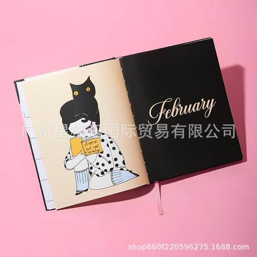 跨境Gal With A Plan 2026 Hardcover Planner 月度及周计划本