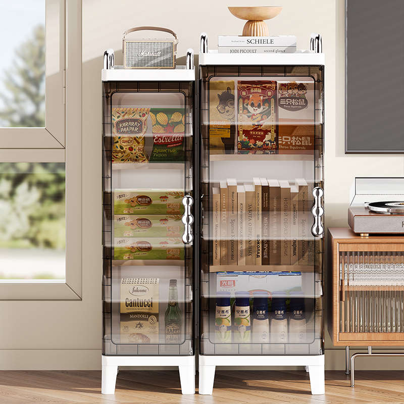 夹缝收纳柜家用零食置物架客厅缝隙柜窄缝柜冰箱边柜卫生间整理架