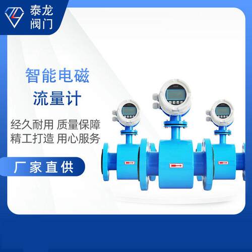 智能电磁流量计LDG污水流量计dn100分体一体管道式橡胶四氟流量表