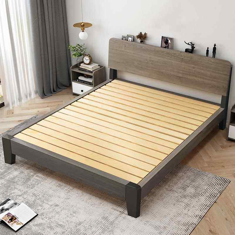 8床经实木床现代简约1.5PSD米出租房用双人床主单卧1.家用济型人