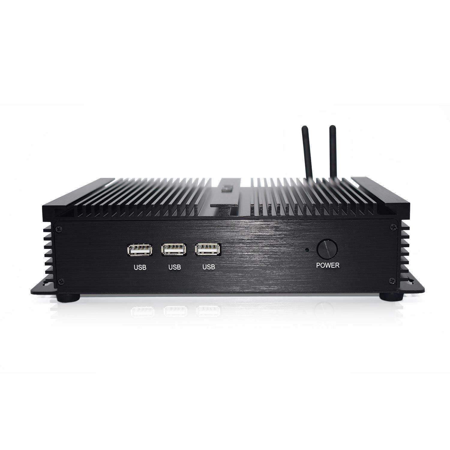 迷你电脑工控机i5-4200U/5250U双网嵌入式工业minipc瘦客户机