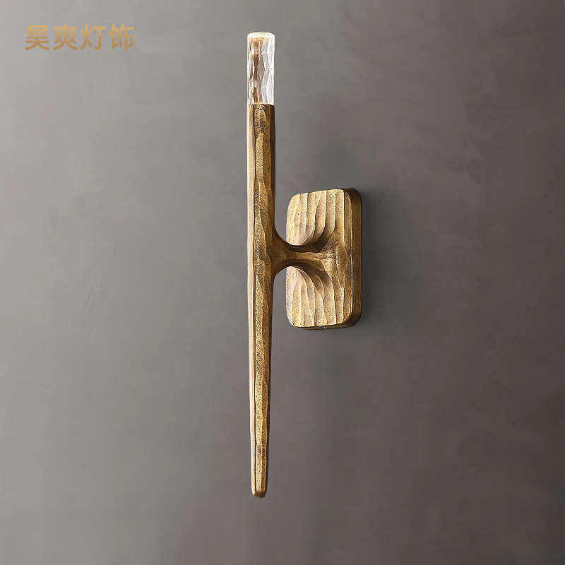 床头壁灯后现代简约美式RH款全铜客厅背景墙楼梯过道灯具厂家批发