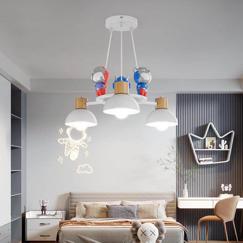 护眼奥特卧室灯创意卡通儿童房趣味吊灯壁灯小吊灯主卧书房吊灯