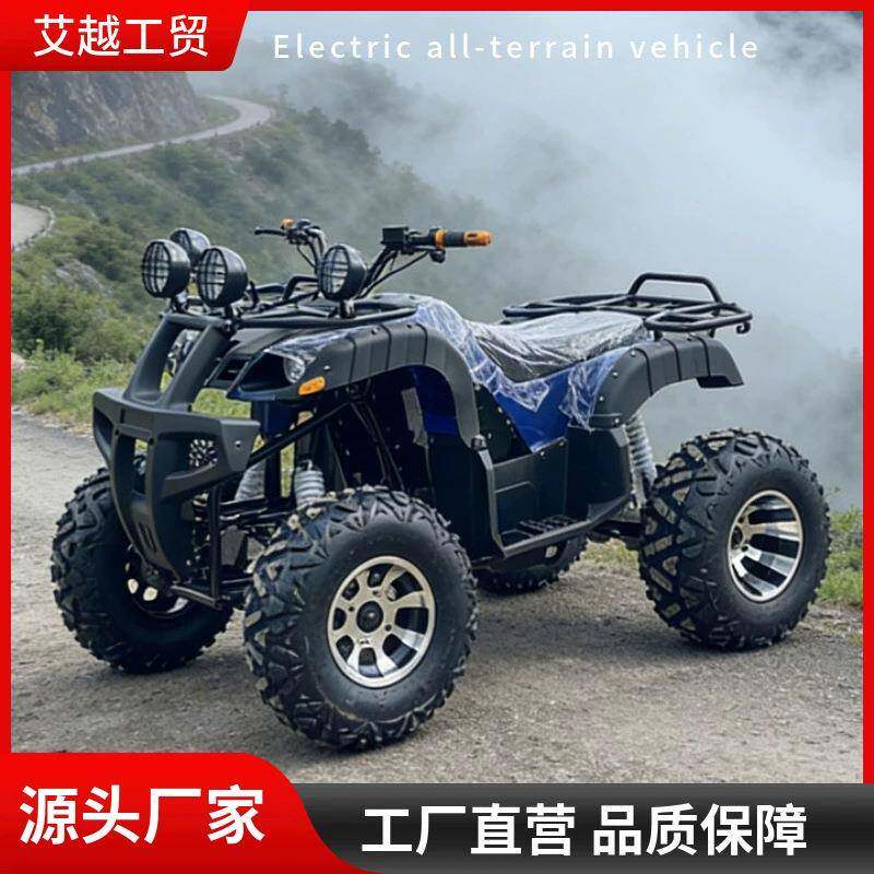 跨境电动四轮沙滩车72V20A2500W全地形atv山地越野成人两驱摩托车