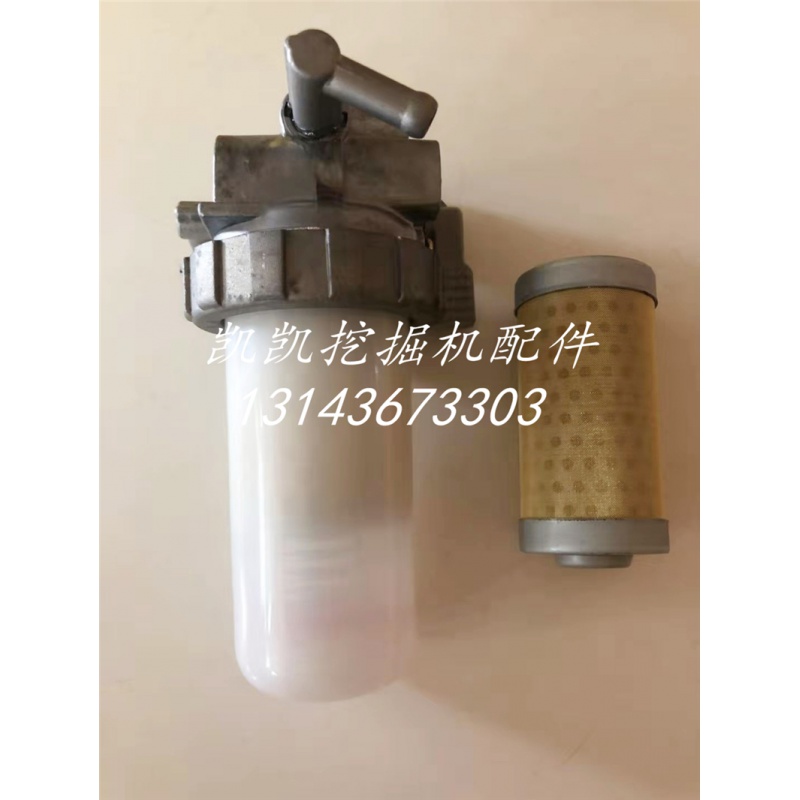 久保田挖掘机KX155 161 163油水分离器 油水滤芯专用油水总成配件