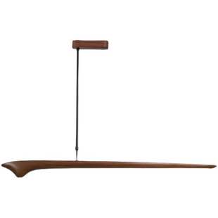 北欧简约现代实木餐厅吧台吊灯设计师前台办公室led长条创意灯饰