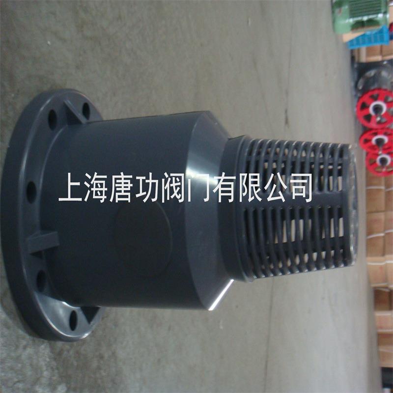 法工业用碱耐腐蚀PE兰底阀 PE管道泵塑料法唐功兰底阀 耐酸泵底阀图片