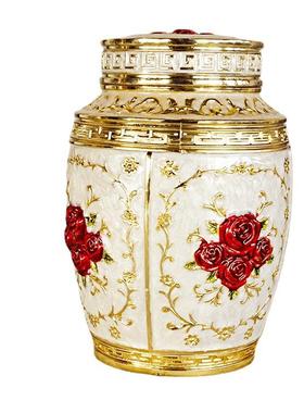 金属茶叶罐百福大象玫瑰花梅兰竹菊年年有鱼金属咖啡客厅餐厅密封