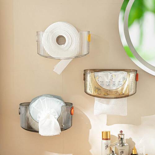Nacuan Bathroom Wall-Mounted Disposable Face Towel Storage B