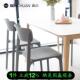 森川家俱餐椅塑料椅子现代简约北欧餐桌椅家用奶茶店咖啡厅户外椅