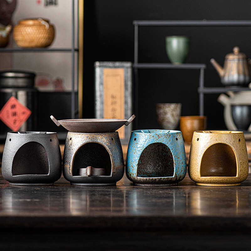 炉茶器鎏金烤烤陶瓷茶道加热茶碟配件焙茶围炉复古蜡烛套装炒茶炉,餐饮具,茶具礼盒,淘宝优惠券,粉丝福利购,淘宝优惠卷