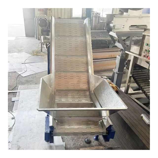 链板提升机械设备网带输送机不锈钢链条小型流水线转弯高温冷重z
