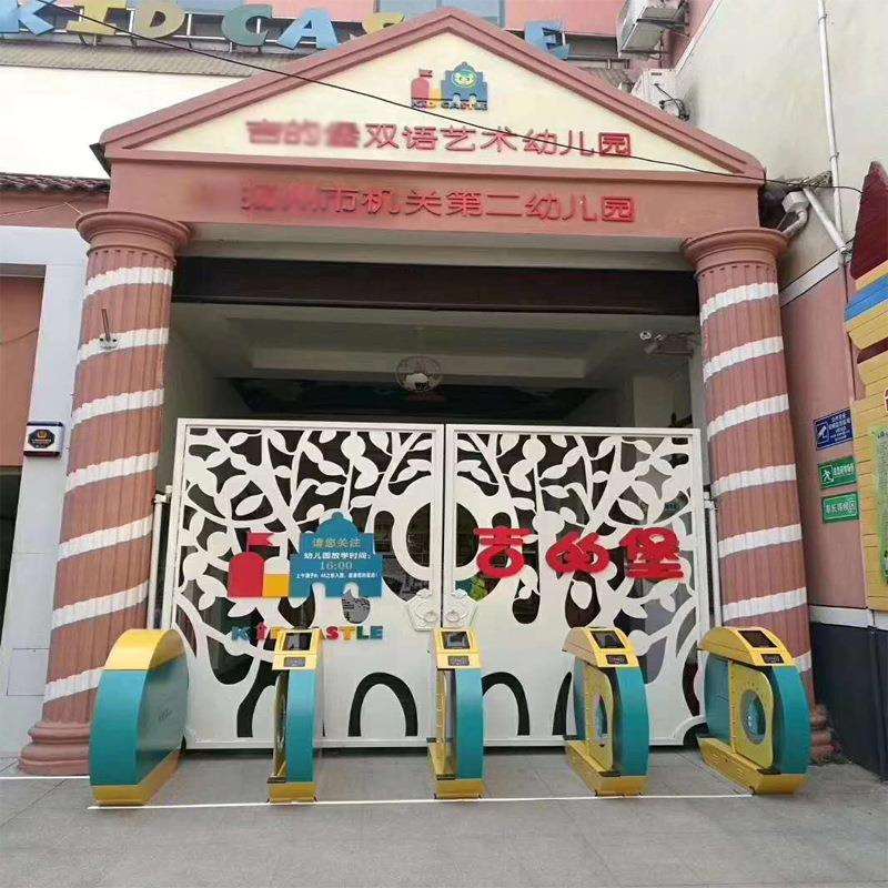 学校人脸识别闸机幼儿园摆闸速通门游乐场所翼闸闸机幼儿园专用摆
