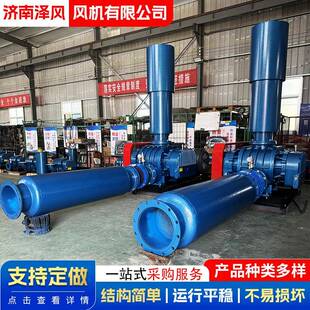 章丘罗茨风机水产养殖罗茨增氧机污水处理曝气机三叶罗茨鼓风机