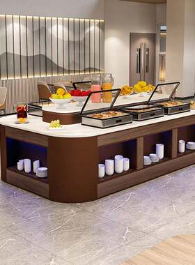 酒店自助餐炉茶歇甜品台餐厅冷餐水果布菲炉早餐台学校食堂取餐台