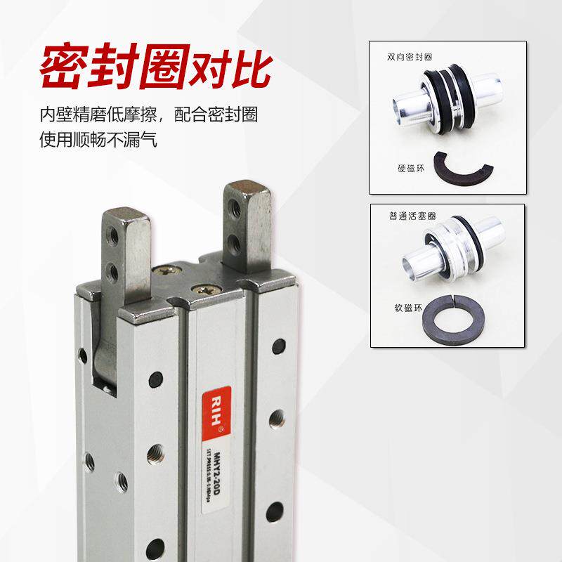 RIH瑞亨 MHY2手指气缸 双作用开闭型气爪夹爪金属汽缸气动元件