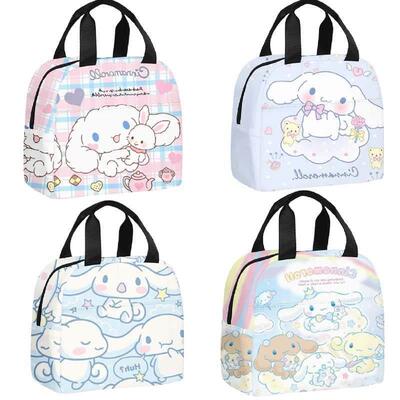 Sanrio Anime Cute Cinnamoroll Insulated Cooler Lunch Box Bag