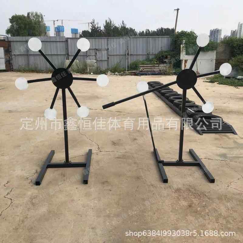 手动风车靶 摇摆靶 对抗靶 反应训练靶钢板靶手动旋转靶 六头靶