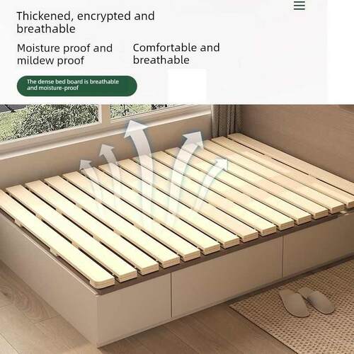 实木床板榻榻米床架排骨架床垫地铺透气防潮神器可折叠松木床架子