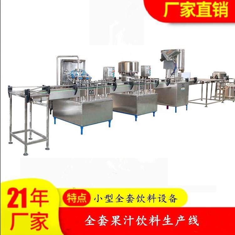 小型全套瓶水果汁含汽饮料生产线水果生产果汁饮料全套加工灌装线