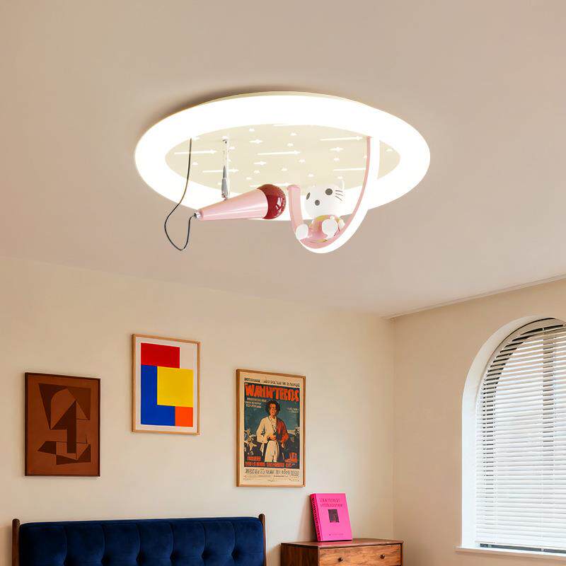 儿童房灯北欧创意个性吸顶灯房间灯现代简约男孩女孩卧室温馨灯具