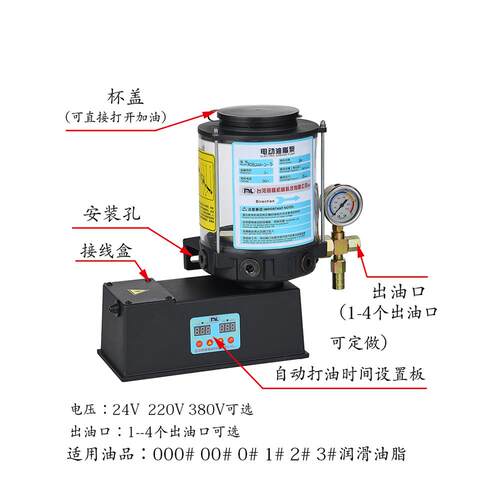 正品冲床电2动黄泵 搅拌机全自动油脂泵 1号号3号油脂润油滑泵224