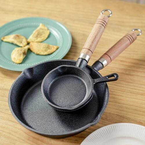 New Mini Cast Iron Skillet for Perfect Eggs - Non-Stick Flat