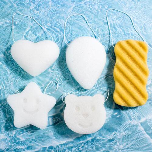 Baby Bath Sponge, Konjac Puff, Children's Bathing Tool, Home
