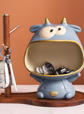 钥匙收纳摆件进门入户玄关家居饰品电视柜置物架创意现代轻奢客厅