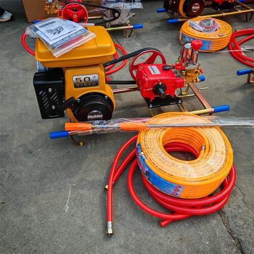 农业果园林业高射程汽油动力喷雾机汽油机动力手推式高压打药