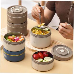 Stainless steel insulated lunch box, bento lunch box饭盒