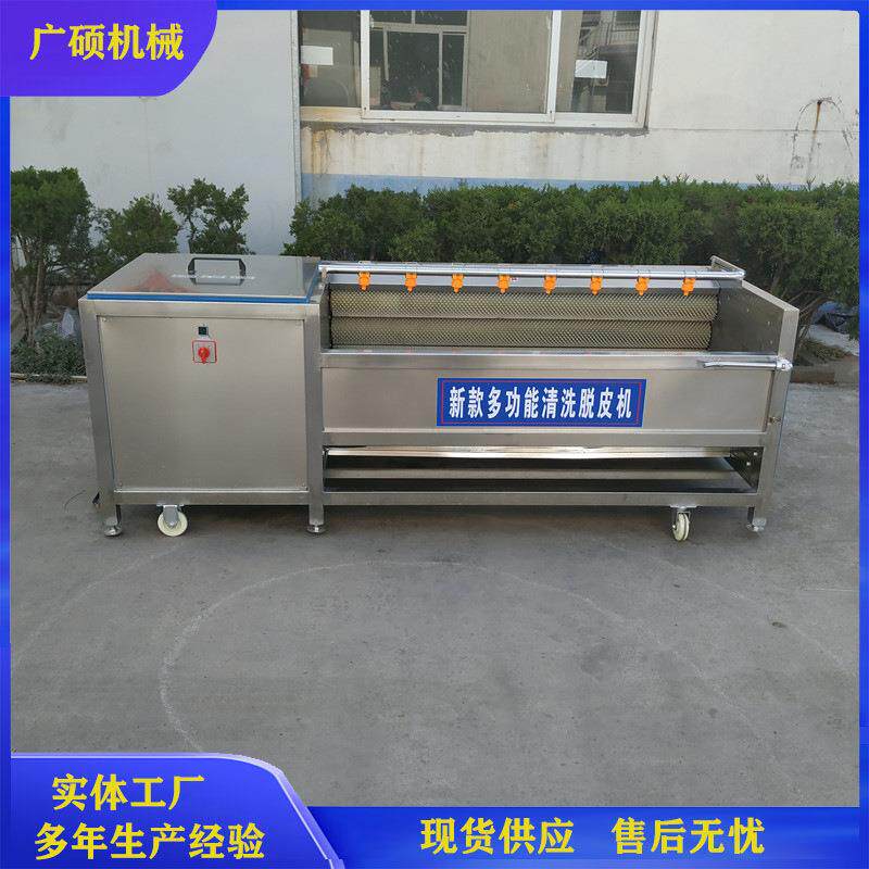 器自动洗药材机 胡萝红薯生姜卜辊清洗机 中药材毛辊毛洗LIZ姜机