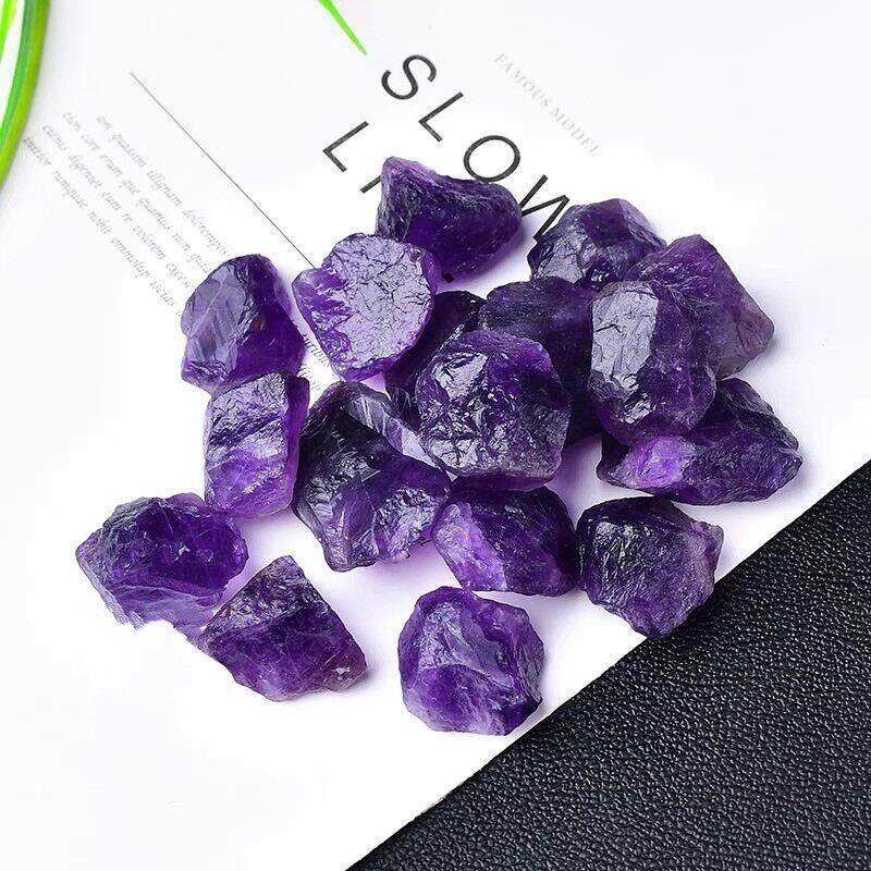厂家紫水晶原石 香薰紫晶扩香石 水晶工艺品 水晶原石碎石