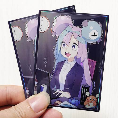 PTCG卡套diy宝可奇树梦卡牌套馆长保护套万智牌镭射闪套妹套67x92