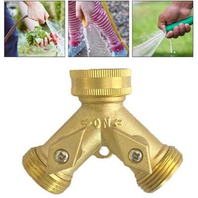 For Garden Hoses Water Distributor Copper Diverter Garden
