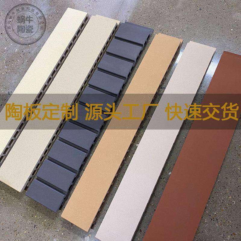蜗牛陶土板墙面外墙干挂陶板陶百叶生产厂家釉面3D喷墨仿石材陶板