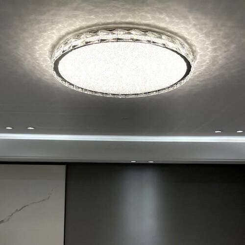 d客厅灯现代简约奢吸顶灯轻XD2181e温馨主卧室房间灯大气l水晶灯