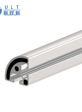 4040弧形铝型材包边转角立柱型材4040R工业铝型材40*40半圆弧铝材