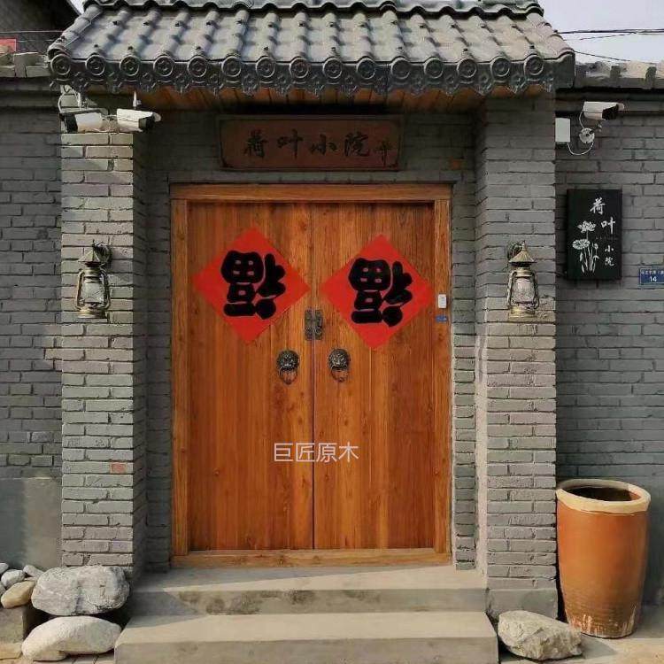 实木中式仿古大门农村自建房双开大门定制榆木别墅庭院大门进户门,全屋定制,进户门,淘宝优惠券,粉丝福利购,淘宝优惠卷