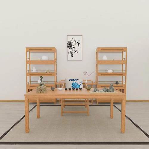 U新中式玄关奢桌仿古条案轻原CWF木端台9简约景现代入户装饰进门