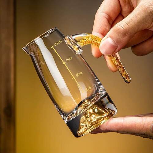 器酒家m1璃银端分水白晶具用酒l金山酒酒壶高店玻商用00带酒刻度