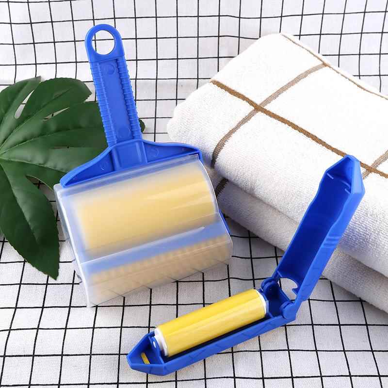 新款可水洗手持粘毛器两件套宠物衣物家用粘毛滚筒