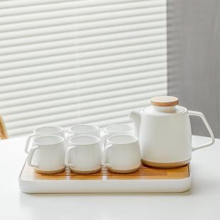 茶壶高颜值陶瓷泡茶壶大容量家用办公室待客整套功夫茶具单壶 日式