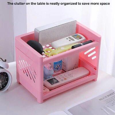 Desktop Stationery Storage Rack Holder Hollow Out Wash